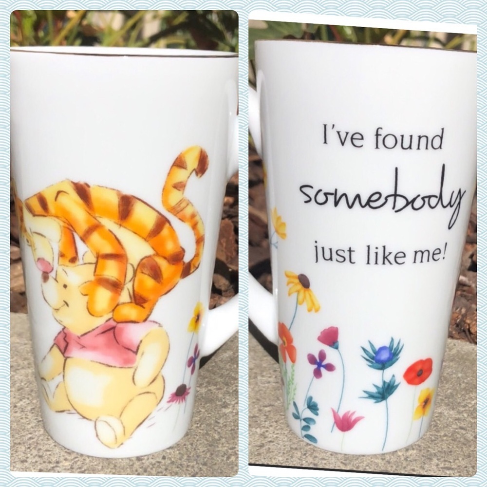 1 Tall Floral Tigger WINNIE THE POOH MUG